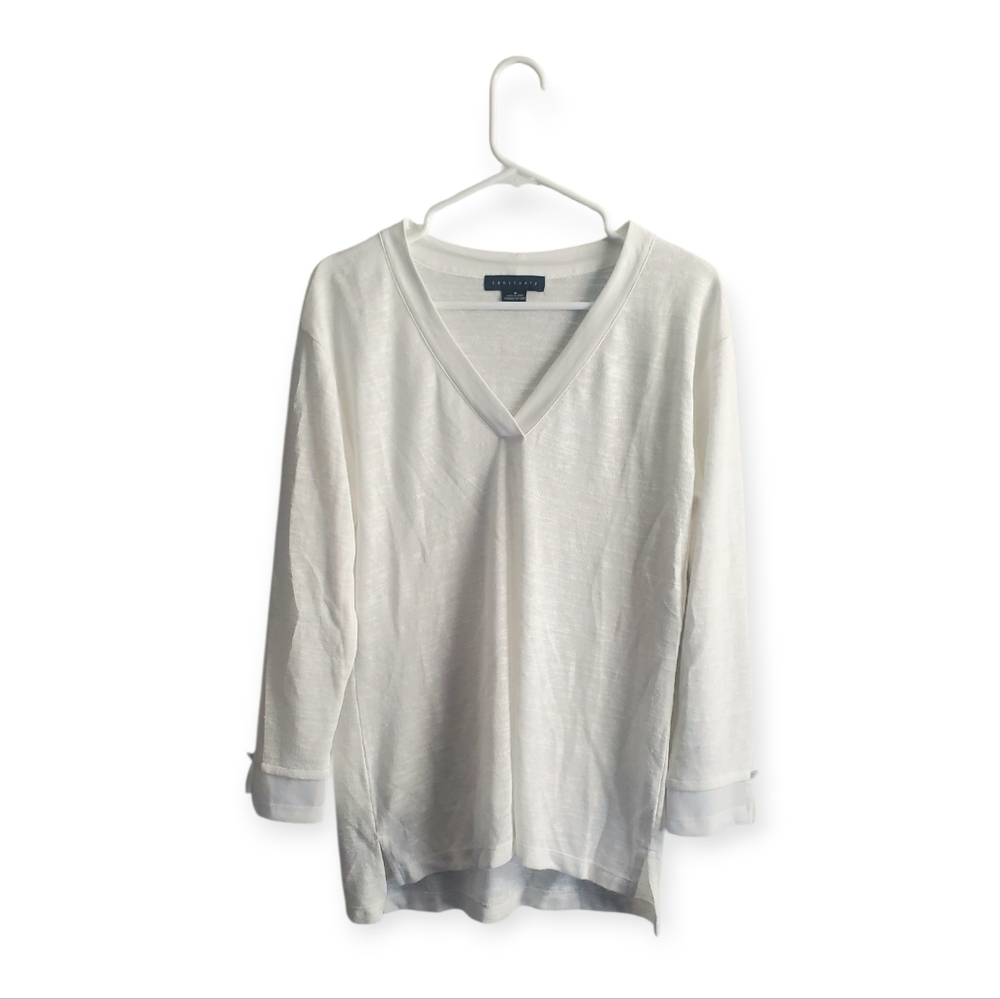 Sanctuary Ivory V-Neck Sweater
